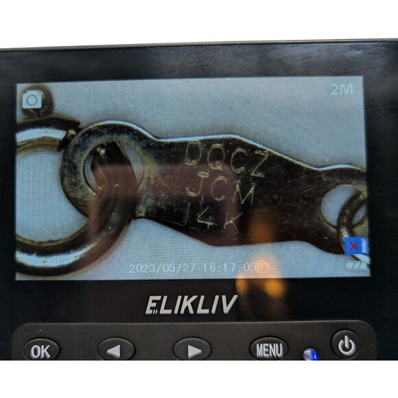 14K Yellow Gold Diamond-Cut Chain Necklace w/ Princess Cut CZ Pendant 19”, 1.86g - Picture 6 of 7